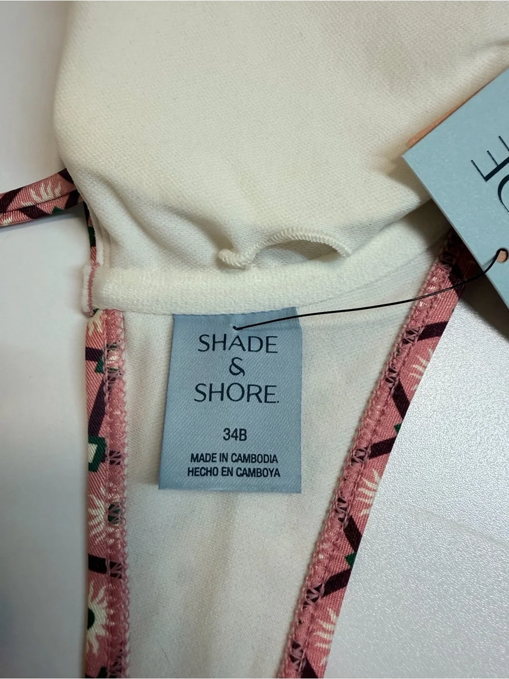 Shade & Shore Pink Geometric Underwire Bikini Set